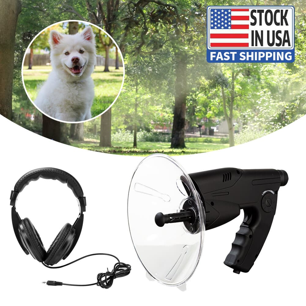 Parabolic Sonic Listening Device Microphone Amplifier Spy Bionic Ear Sound 100m 3