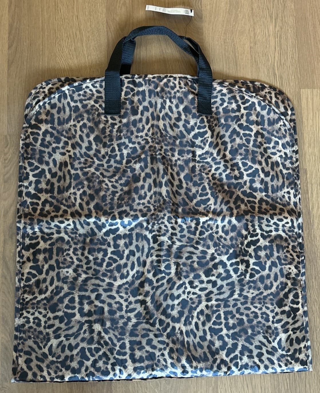 Chicos Leopard Travel Garment Bag Full Zip Animal Print Polyester Multicolor NWT 4