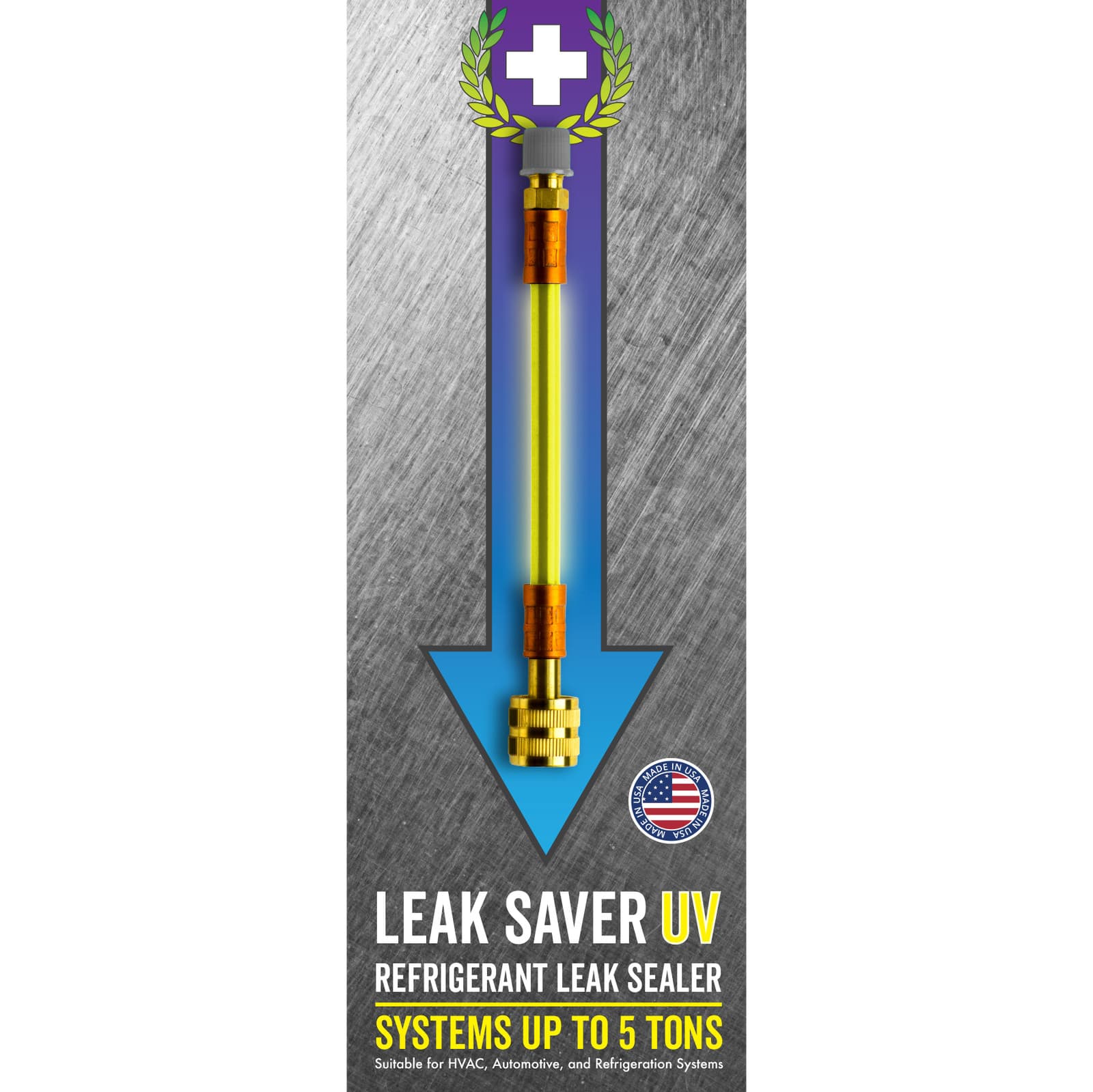 Leak Saver Direct Inject UV - 6 Pack - HVAC & Automotive Refrigerant Leak Sealer 6