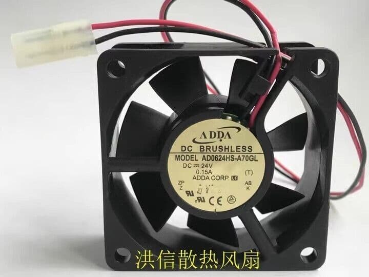 ADDA AD0624HS-A70GL 6025 DC24V 0.15A 60*25MM 6CM 2-Pin Inverter Cooling Fan 4