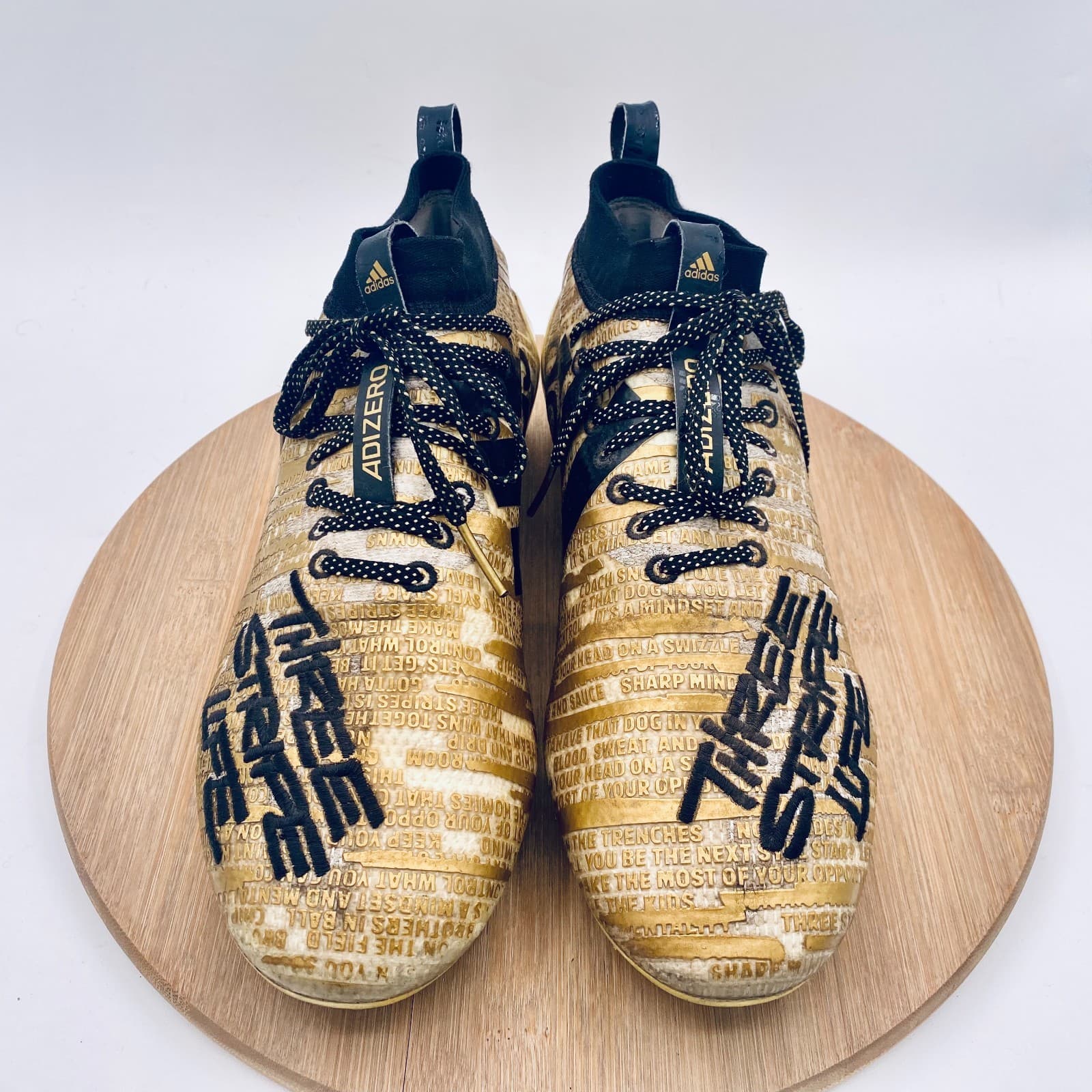 Adidas Adizero x Snoop Dogg Football Cleats 10.5 Gold Three Stripe Life Athletic 2