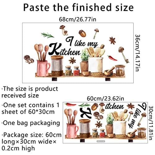 Kitchen Wall Stickers Kitchen Quotes Wall Decals I Like My Kitchen Wall Decals  3