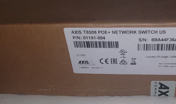AXIS T8508  PoE+ Network Switch Managed 01191-004