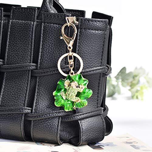 Cute Frog Shape Crystal Rhinestone Sparkling Keychain Bag Pendant Handbag  6