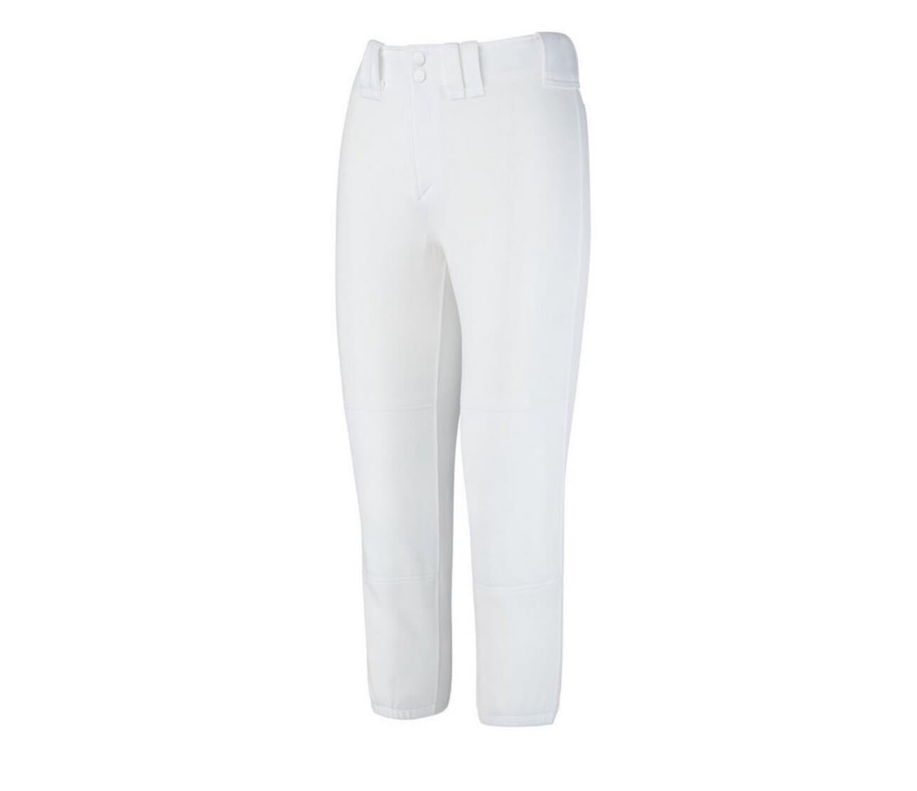 Mizuno WOMEN'S BELTED SOFTBALL PANT NWT Black White 3