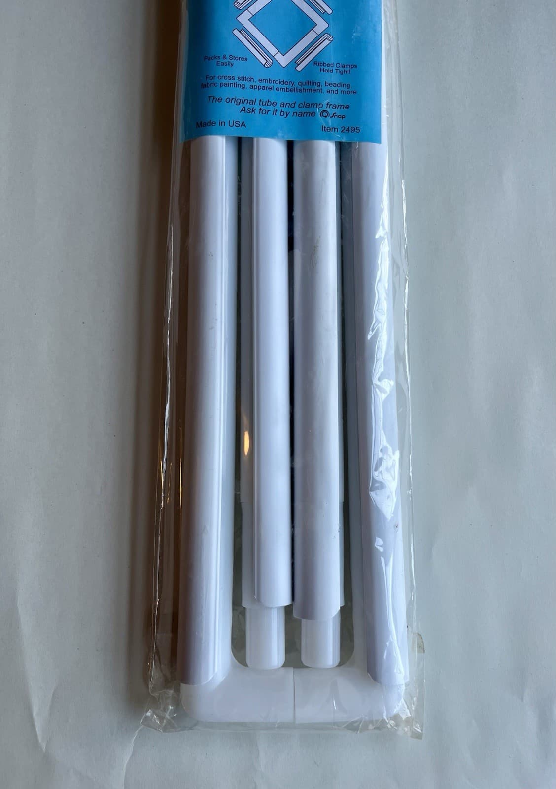 Q-Snap Needlework Tube Square & Clamp Frame NIB 17 X 17 Item #2495 3