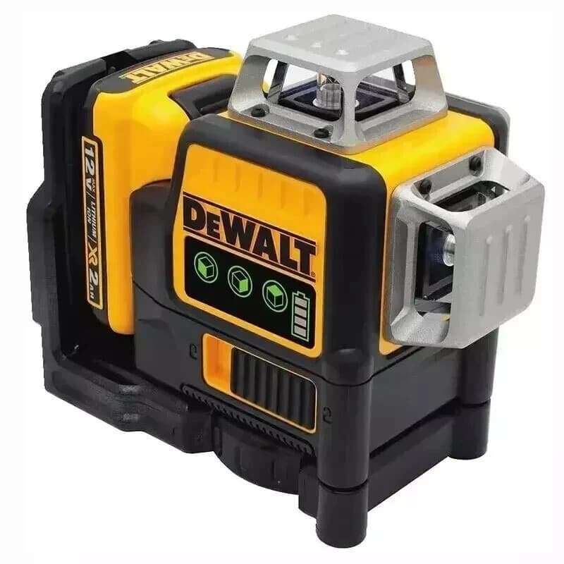 DEWALT DW089LG 12V Green Line 3 x 360 Degree Laser Level Laser Battery + Charger 3