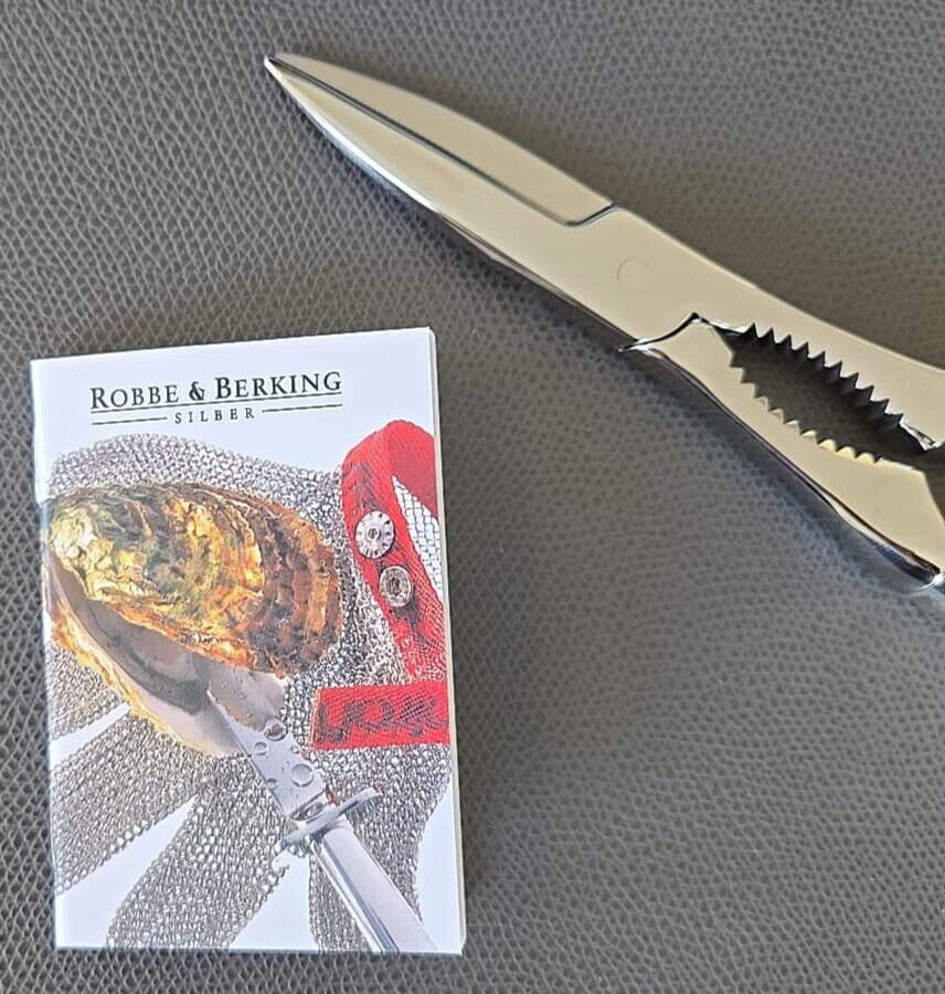 Robbe & Berking Dante Lobster Crackers 150 Massive Silver Plate $473.00 NIB 6