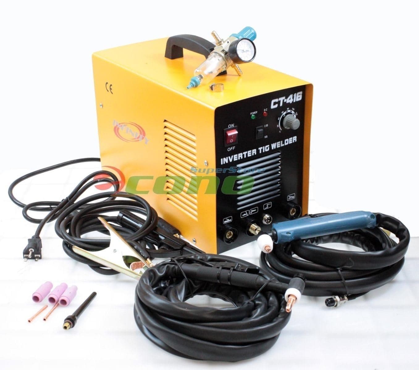 TIG Welding Gun & Plasma Cutting Torch Gun Air Regulator & MMA welder clamp 3