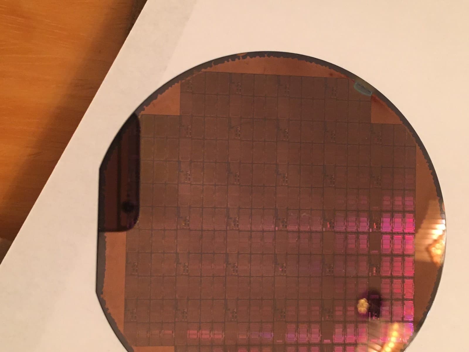 4" REC Q Silicon Wafer 1989  TIN WW52 B Extremely Rare Vintage CPU Chip 3