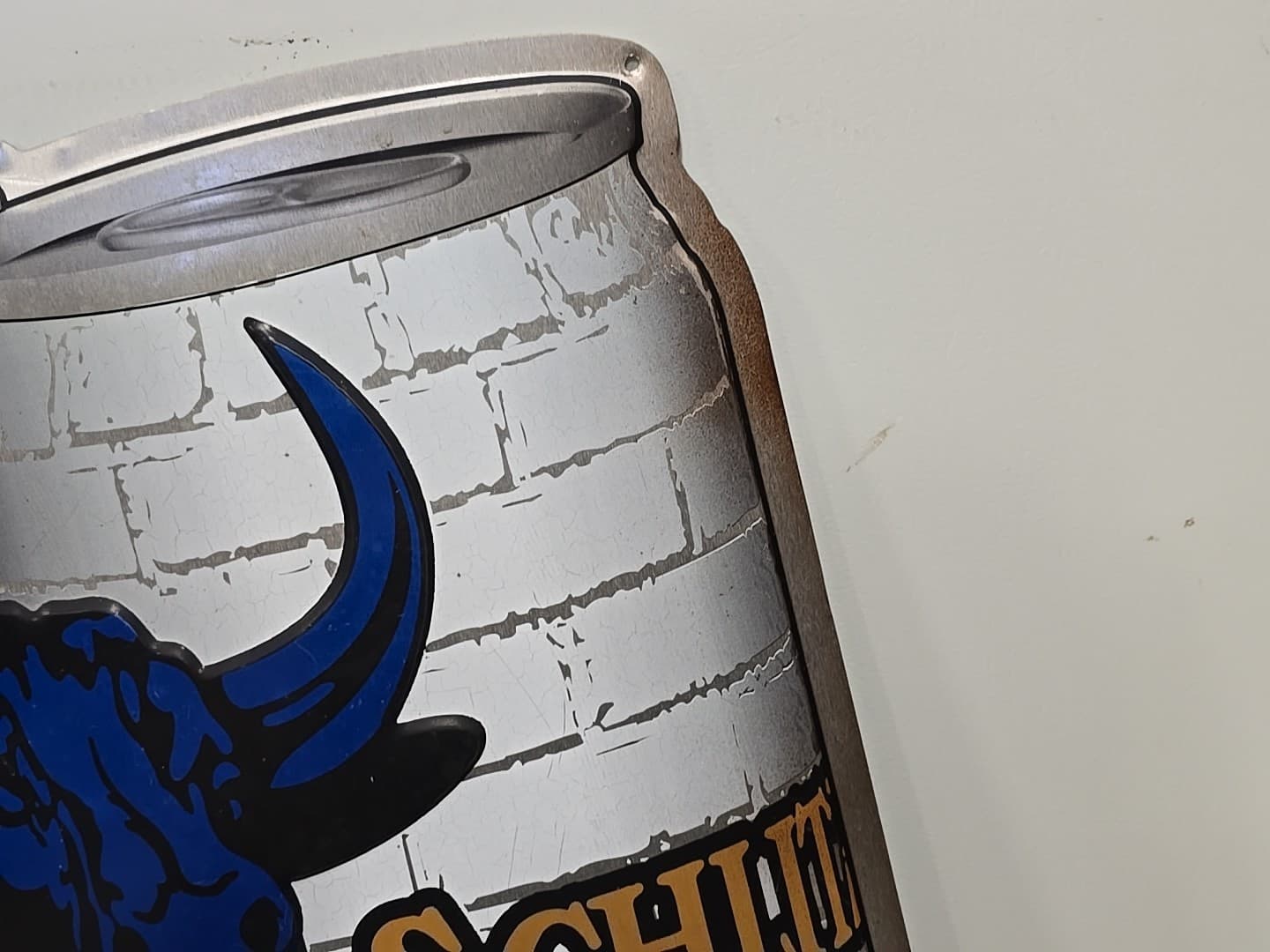 Schlitz Malt Liquor Bull Metal Bar Sign - 21" x 31" 6