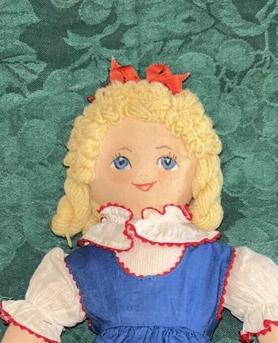 Vintage Topsy Turvy Doll 15” Tall 1950 Unique Black Americana Edith Flack Ackley 4