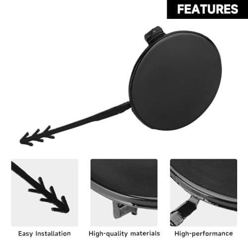 Front Bumper Tow Hook Cover Cap for Audi A4 2009-2012 | Durable and Sturdy |  6