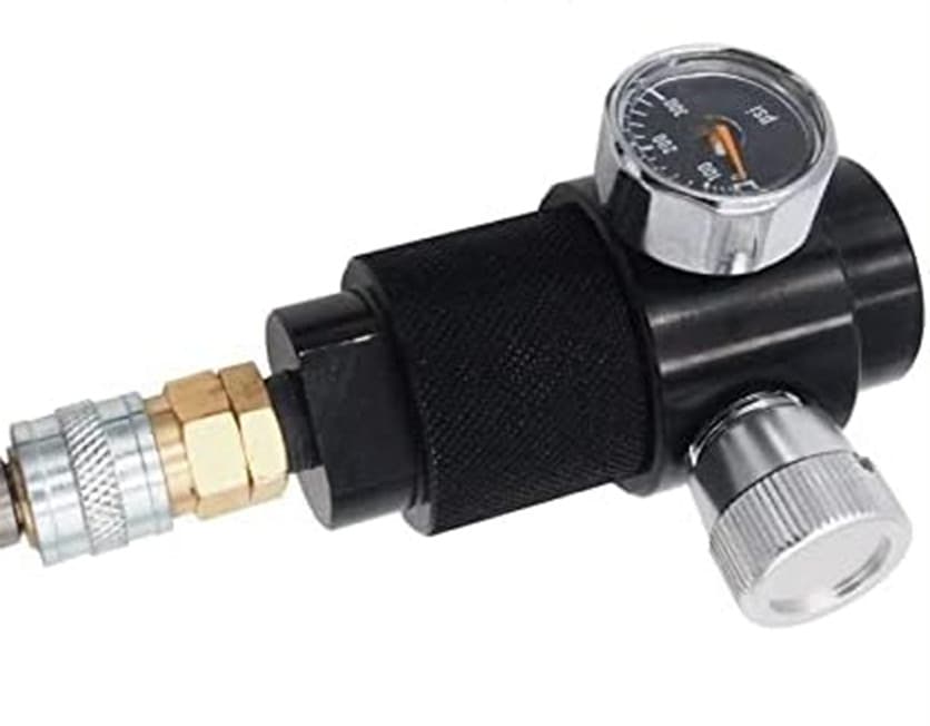Paintball PCP Airsoft CO2 Tank Cylinder Regulator & Adapter DIY Range 0~200psi 2