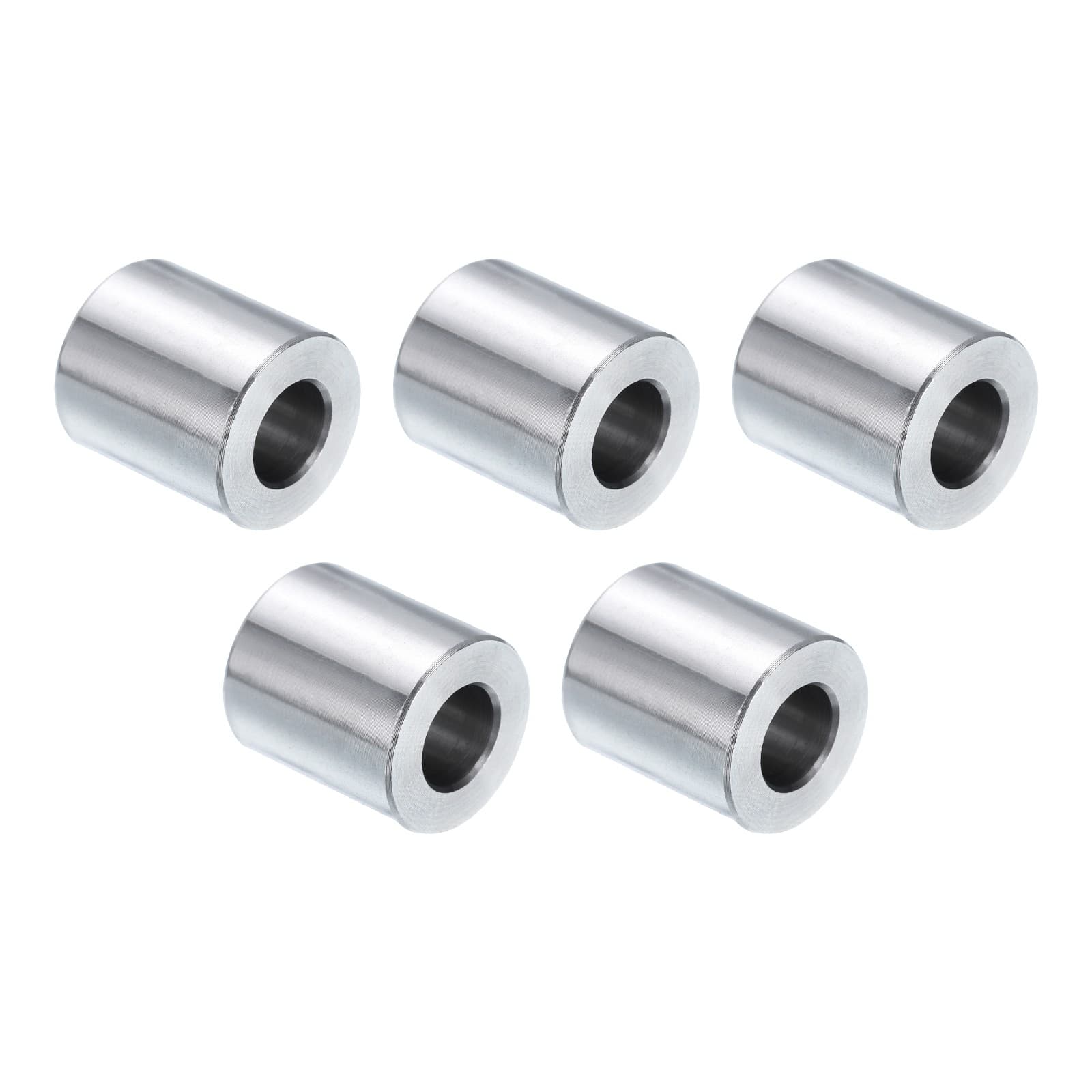 5pcs Stainless Steel Spacer 3/8" Bore x 3/4" OD x 3/4" Length Screw Standoff