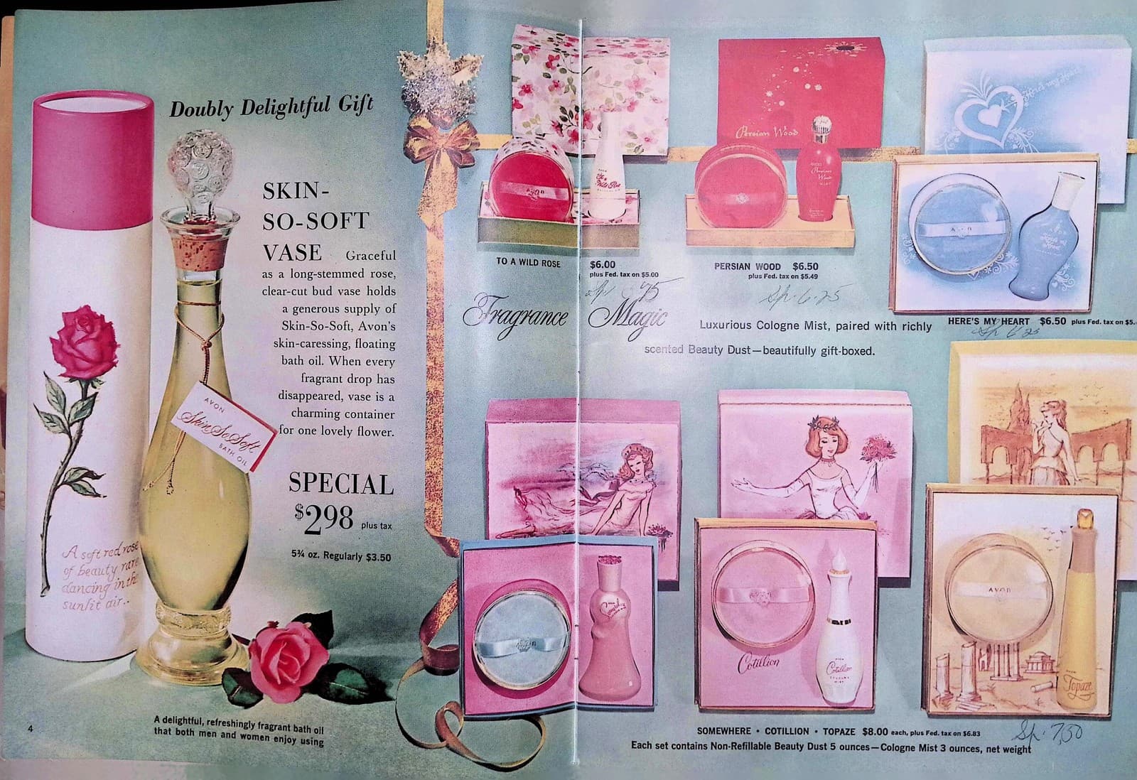 Avon 1962 Holiday Campaign Brochure Perfume Tree Ornaments Gift Guide 4