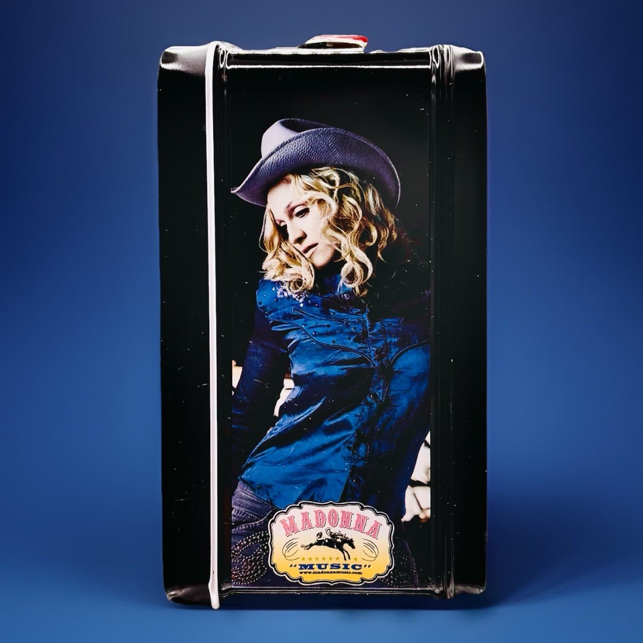 MADONNA MUSIC ALBUM ERA PROMO LUNCHBOX w THERMO BOY TOY NECA CIRCA 2000 2