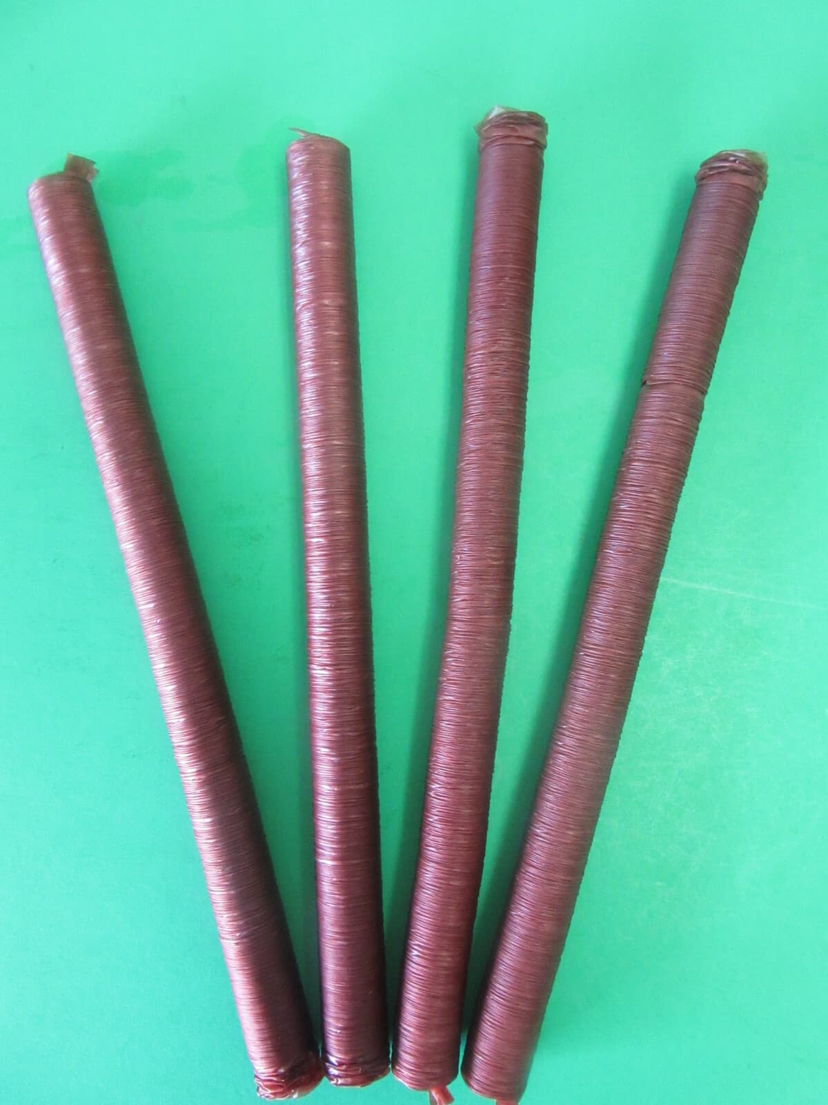 4 Strands Slim 17 mm collagen snack stick casings for 36 lb of sausage. Edible