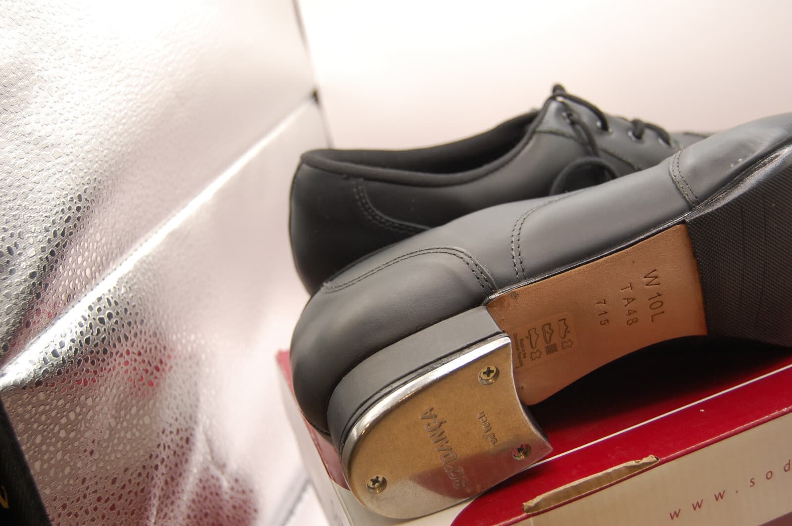 NIB So Danca Willow TA48 Leather Oxford Tap Shoe W Black 6 L med NIB 3