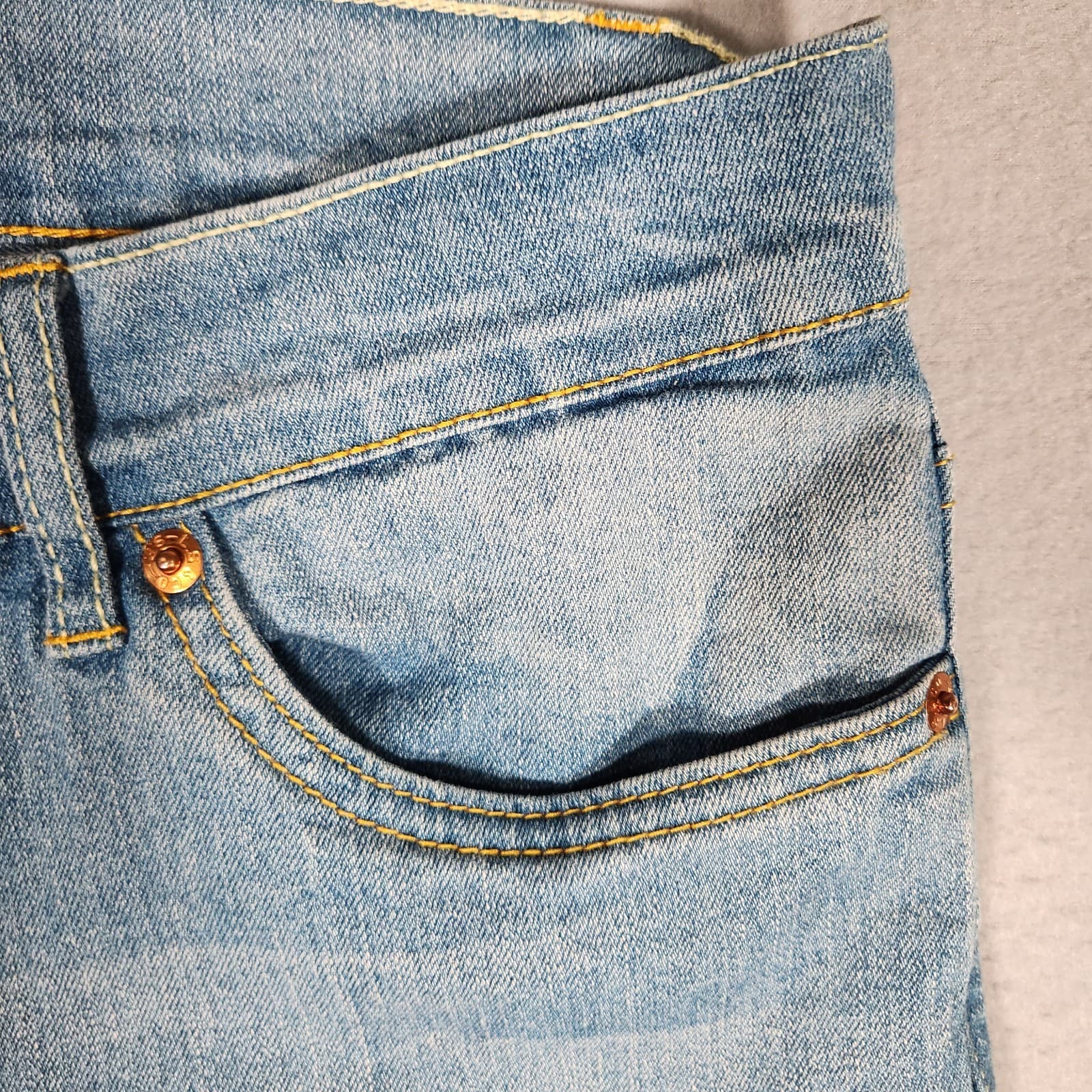 Levis 511 Jeans Youth Boys 18 Regular 29x29 Blue Slim Light Wash Denim Stretch 3