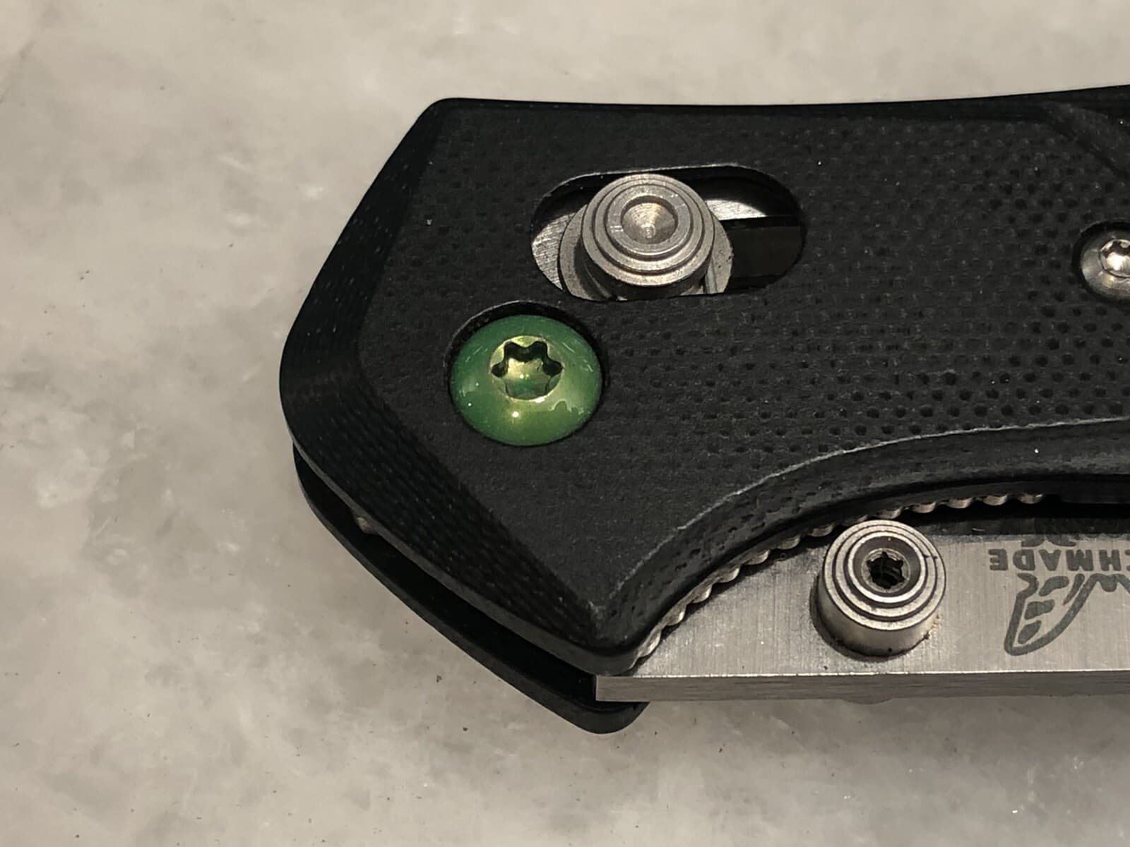 Green Stainless Steel Pivot Screw For Benchmade Osborne 940-2 G10 Knife - 1pc 4