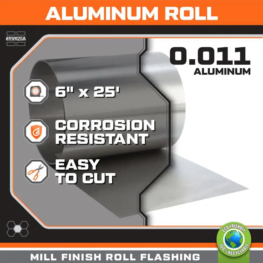 6 In. X 25 Ft. Aluminum Roll Valley Flashing 2
