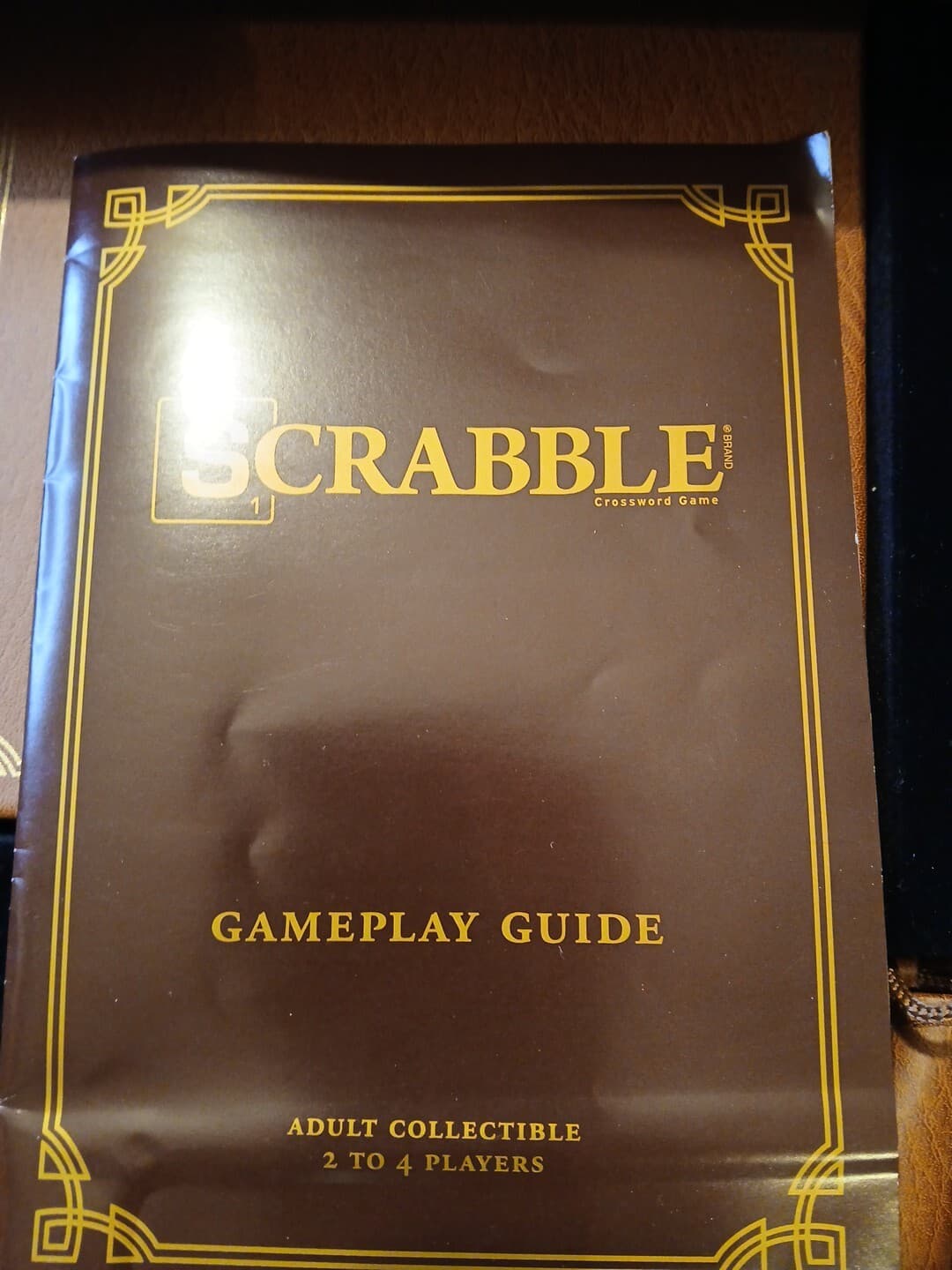 Scrabble Luxury Edition with Wood Cabinet and Rotating Turntable Game Board 6