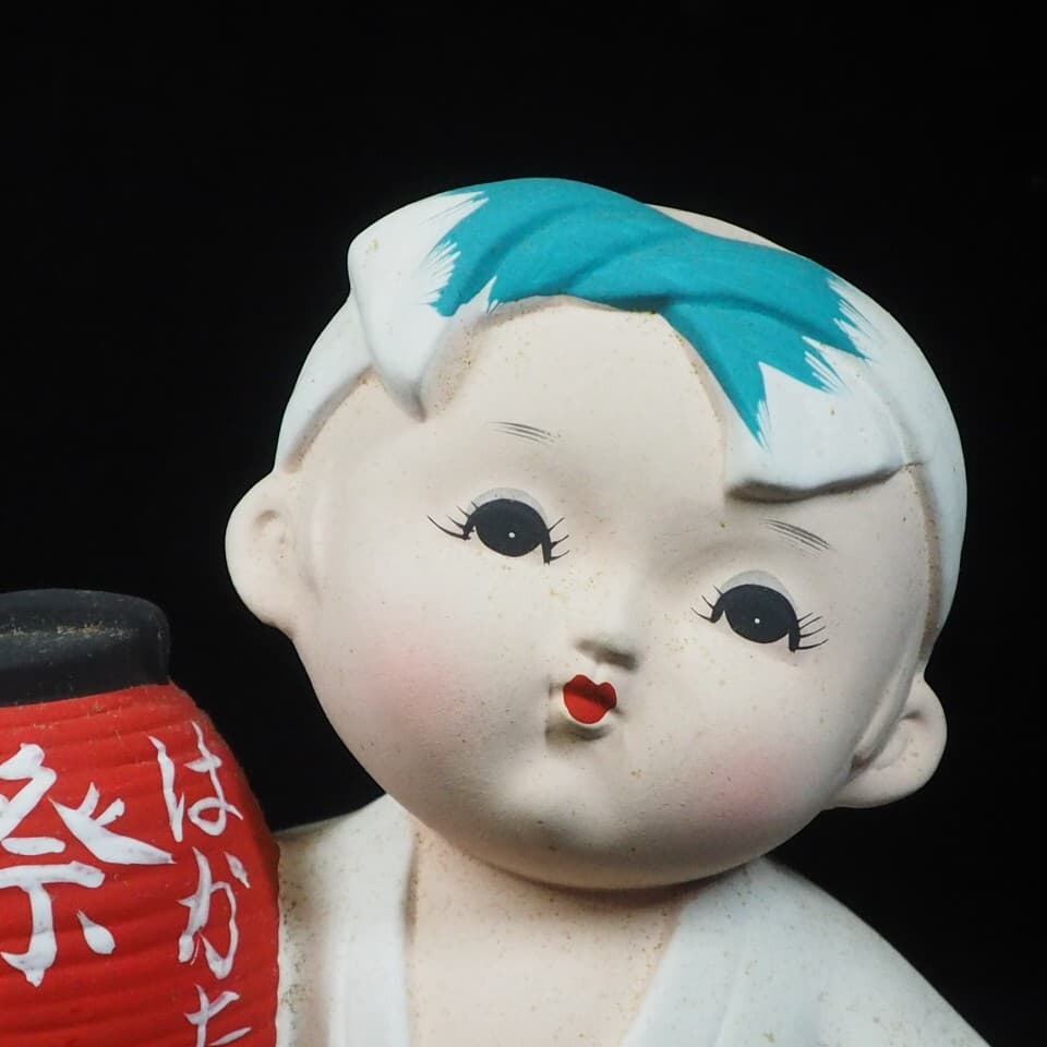 Vintage Japanese Hakata doll ”Hakata matsuri”   artisan handcrafted circa 1960s 5