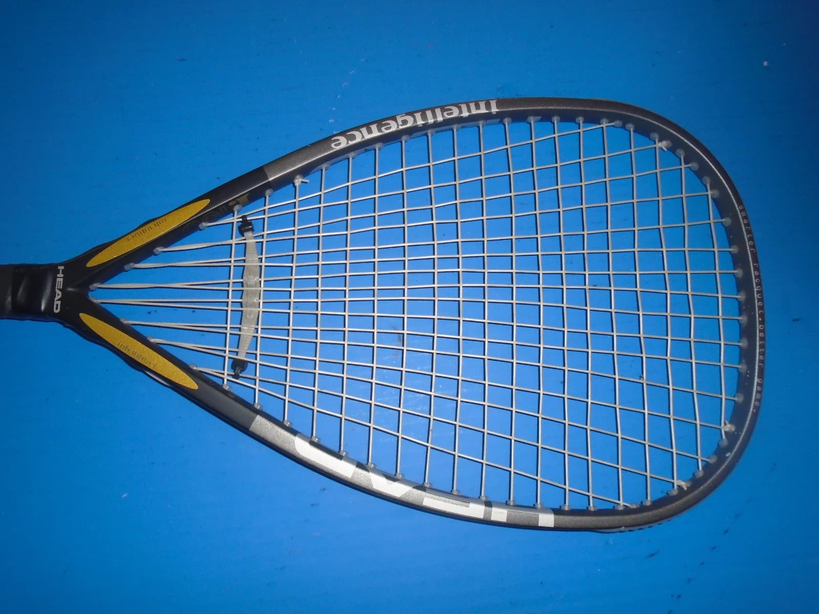 Head Intelligence i.165 Powerframe Racquetball Racquet. 3 5/8. VG. 3