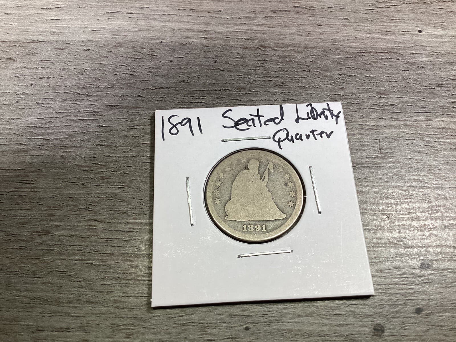 1891 Seated Liberty Silver Quarter Type 4 with Motto No Arrows 061124 29tr