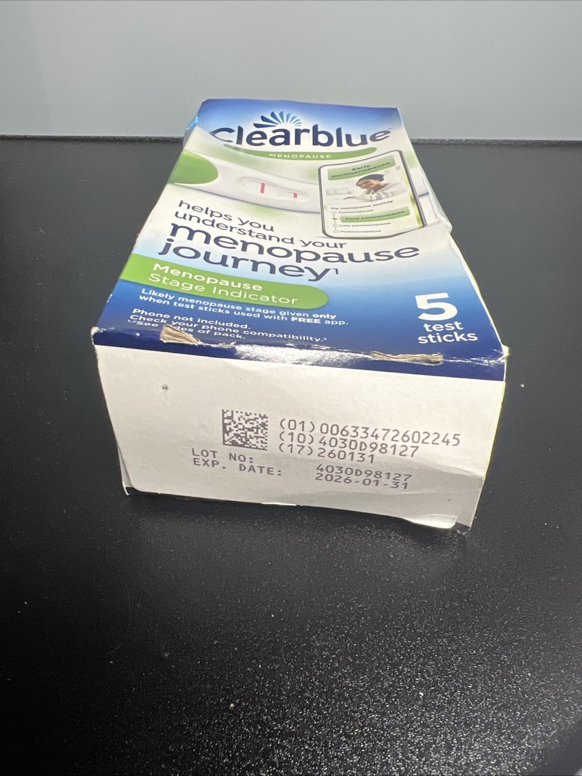 Clearblue Menopause Stage Indicator - 5 Test Sticks Exp 01/2026 Open Box 2