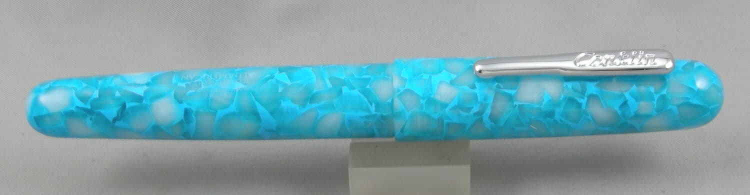 Conklin All American Turquoise Serenity Fountain Pen - Broad Nib - NEW! 3