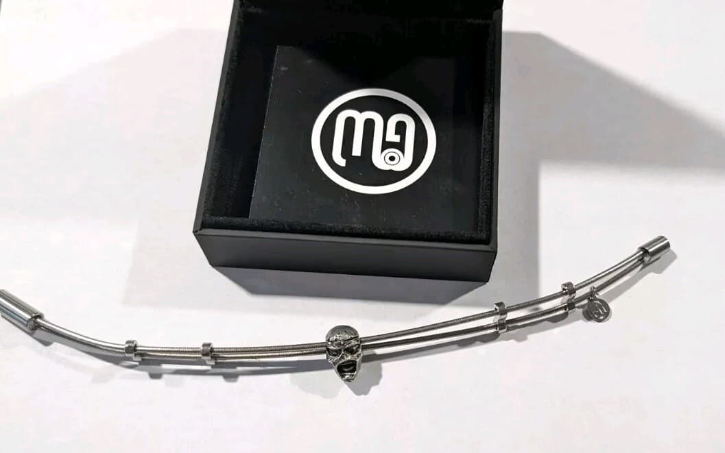 Iron Maiden Steve Harris Bass String Bracelet - Played On Future Past Tour 4