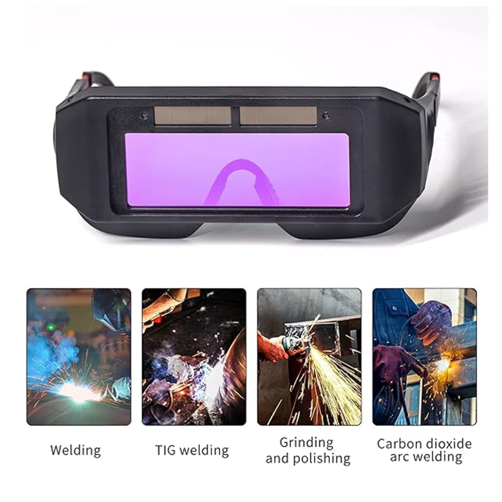 23pcs Auto Darkening Safety Goggles Welding Glasses Anti-Fog Anti-Glare Goggles 4