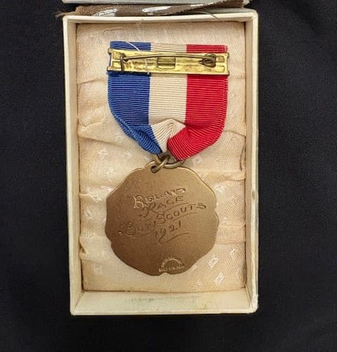 BOY SCOUTS  BROCKTON FAIR 1921 Childrens Day Relay Race D&C Gold &Silversmiths 4
