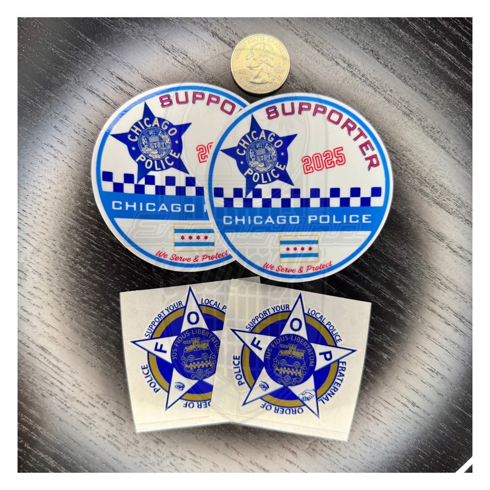 X2 - Chicago Police 3” 2025 Supporter Sticker Decal CPD Sheriff Fraternal Blue