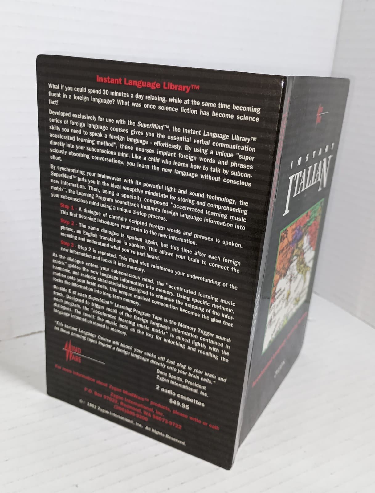 Lot Of 2 MindWare Zygon Instant Languages Tapes Italian Cassettes  4