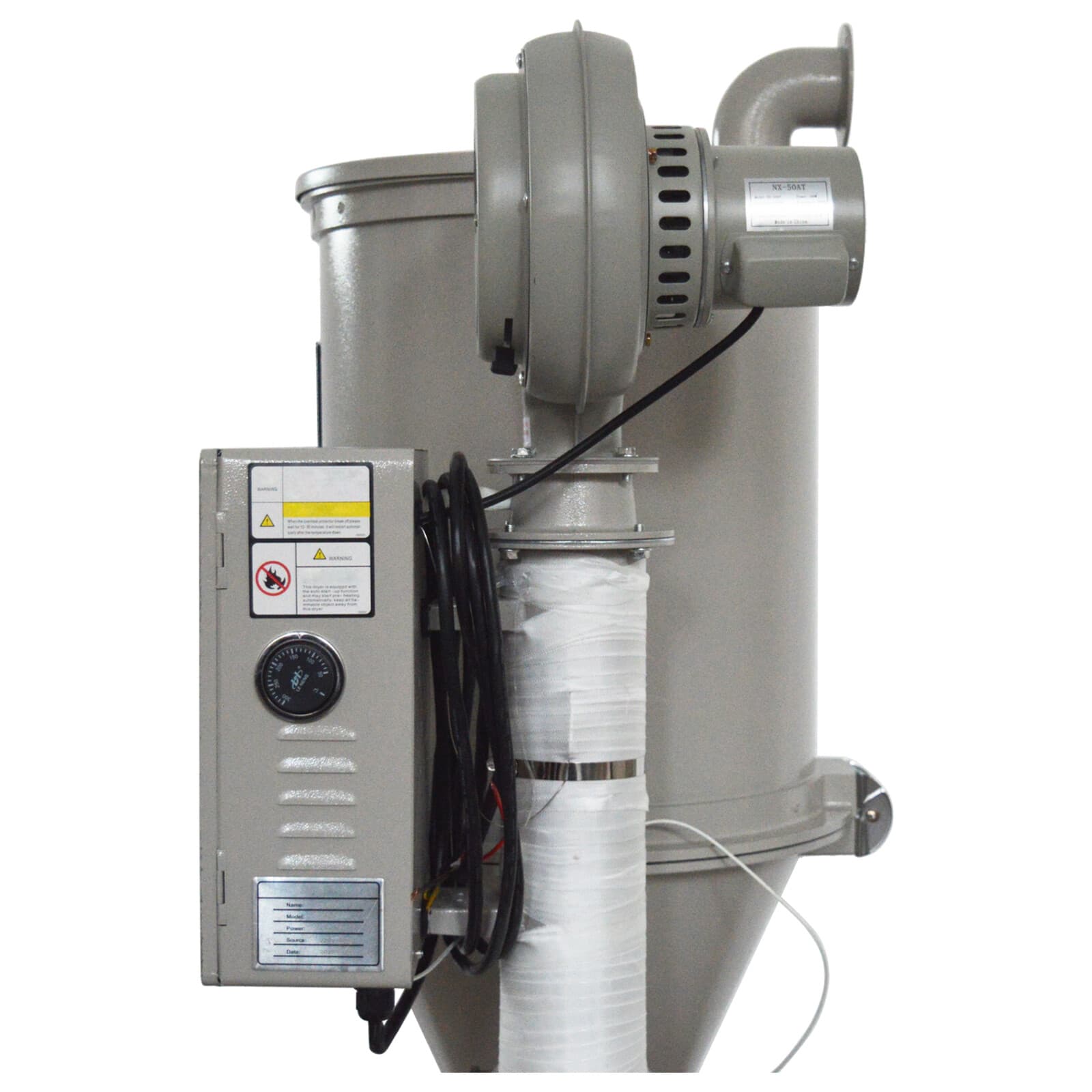 55lb Hot Air Plastic Dryer Hopper Type Injection Molding Drying Machine 220V 5