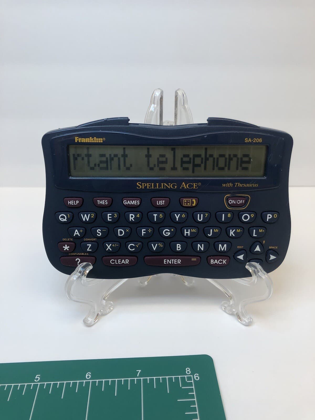 Franklin Spelling Ace SA-206Plus Electronic Spelling Missing Cover Works Great 5