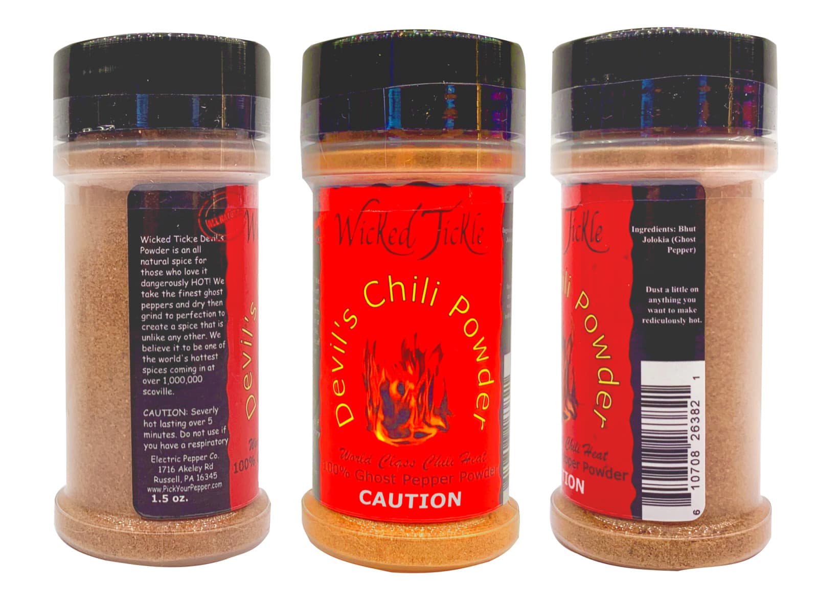 Ghost Pepper Powder Dried Chili Spice Devil's Chili Wicked Tickle Hot Seasoning 4