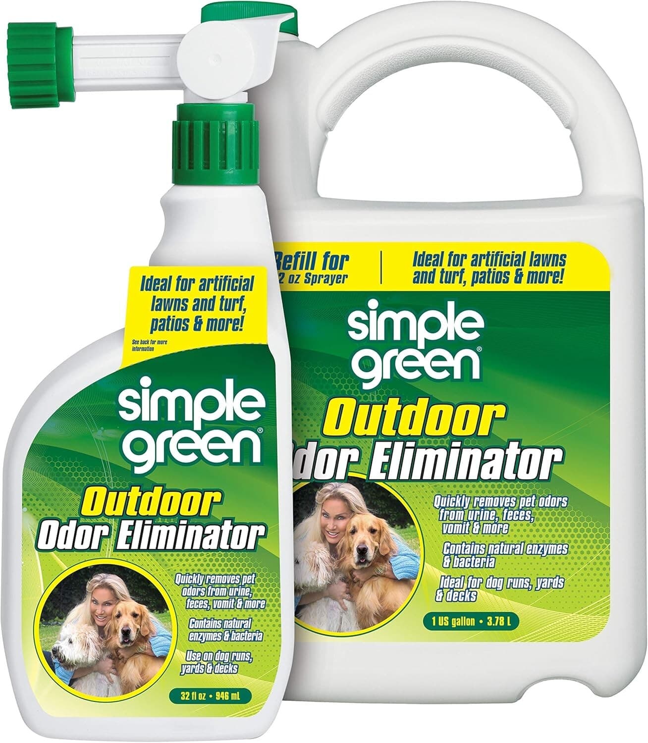 Outdoor Odor Eliminator for Pets, Dogs, Ideal for Artificial Grass & Patio ...