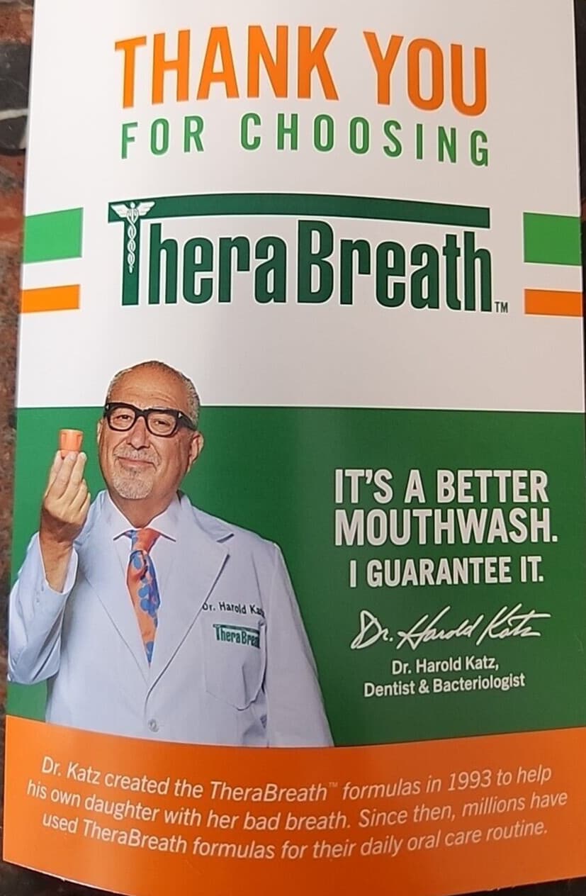 Therabreath Fresh Breath Mouthwash, Icy Mint Flavor/Pack of 2 bottles/16fl.oz x2 2