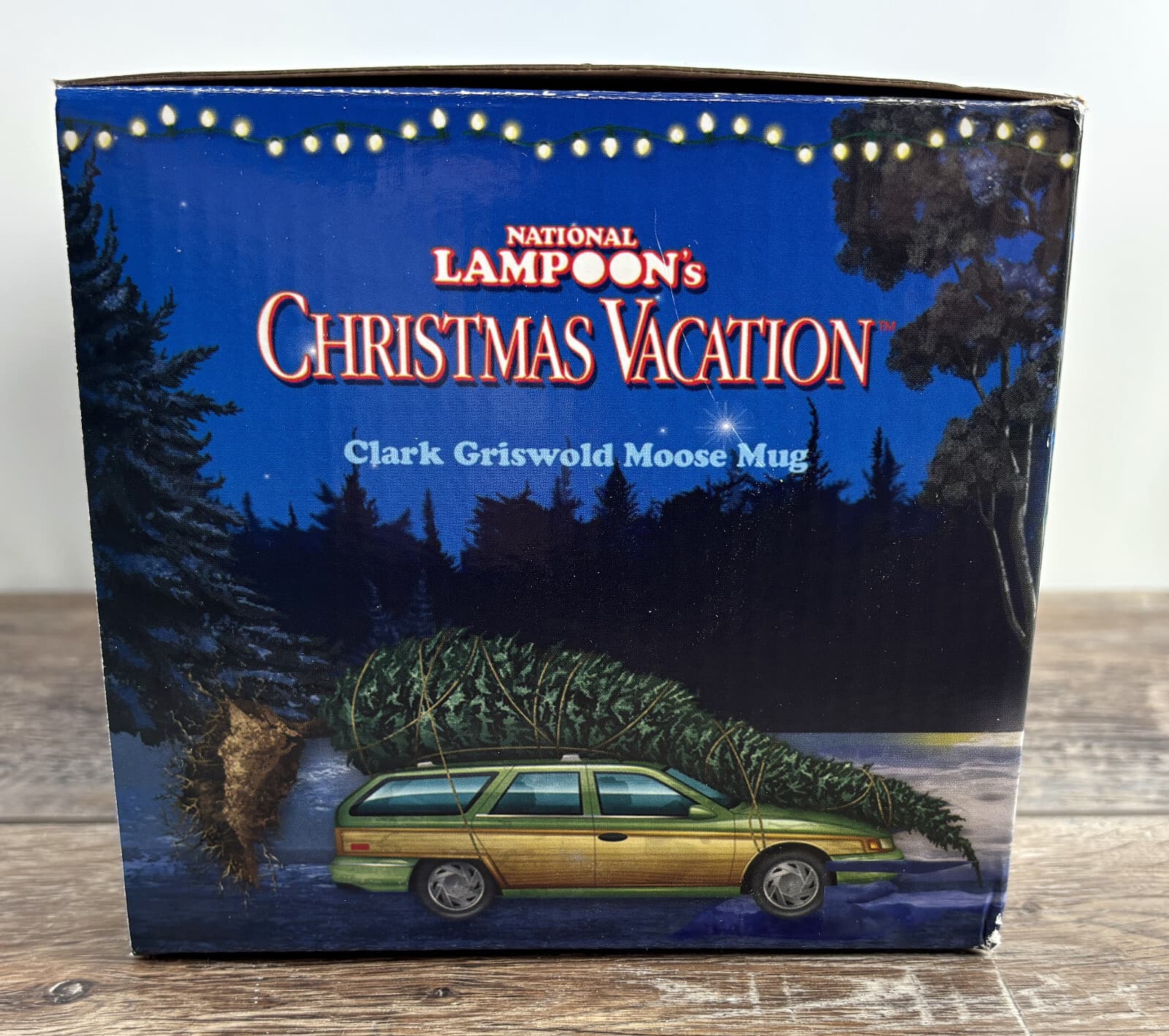 National Lampoon Christmas Vacation Clark Griswold Moose Mug Glass Original Box 4