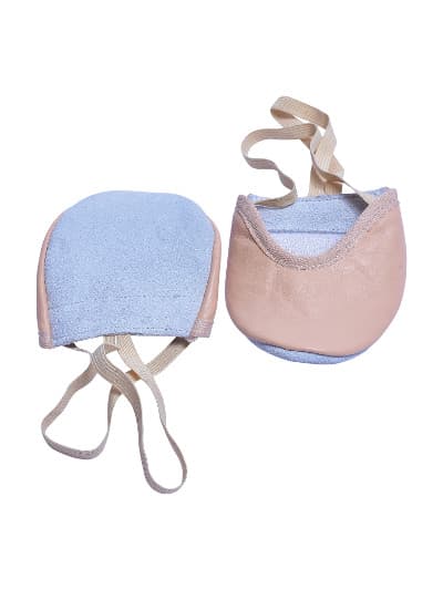 Rhythmic Gymnastics Leather Pink Toe Half Shoes 2