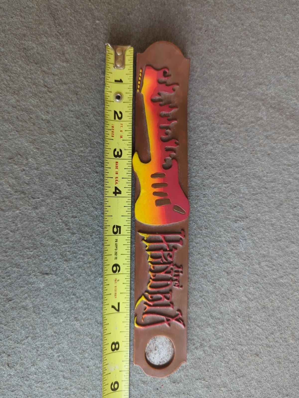 Vintage Jimi Hendrix Incense Burner 2004 Y2K Guitar Logo Reggae  3