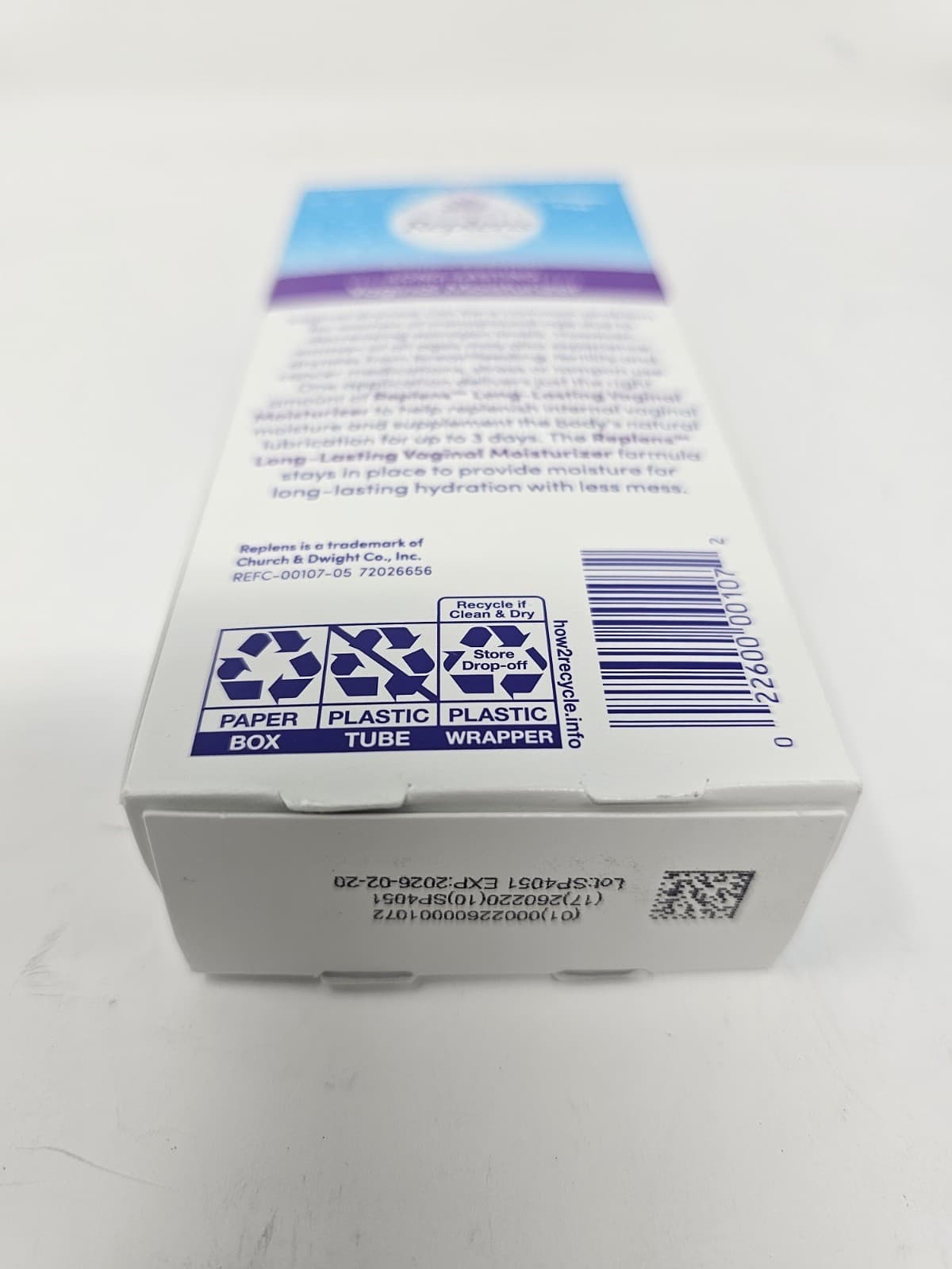 REPLENS long-lasting 1.23oz Vaginal MOISTURIZER 14 uses Estrogen Free 02/2026 3