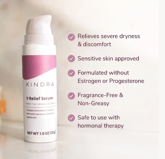 Kindra V Serum 60 Uses – Sensitive Skin Vulva Vaginal Moisturizer, Hormone-Free 3