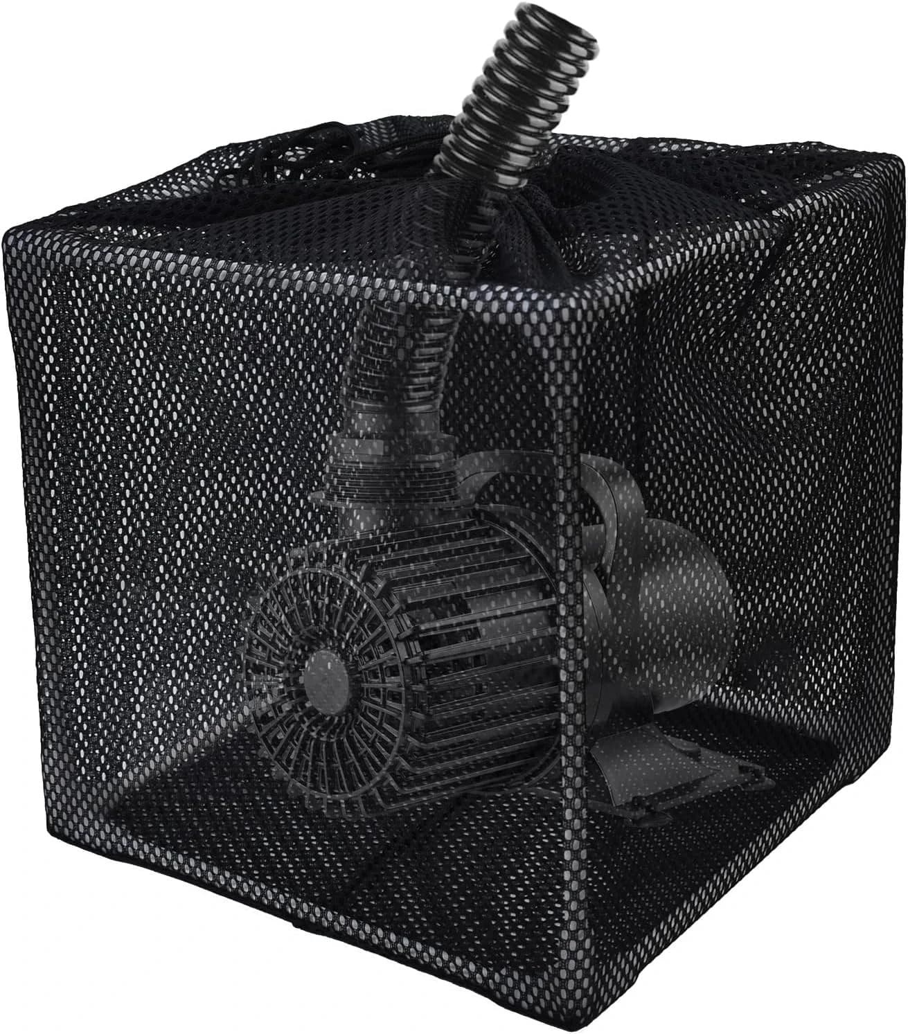 Pond Pump Filter, 7 Inch Anti-Clogging Pond Filter Bag Mesh Water Pump Barrier B