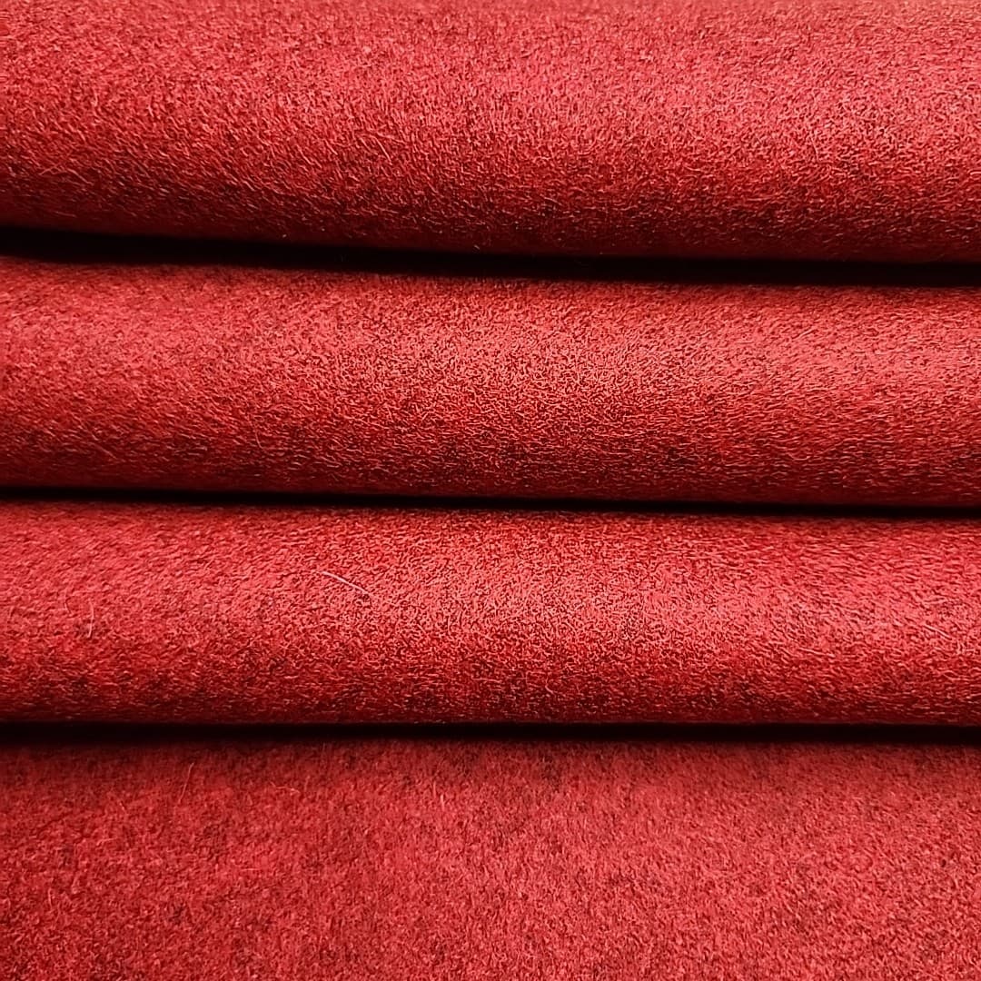 1.5 yards Camira Blazer Handcross Red Wool Upholstery Fabric 3