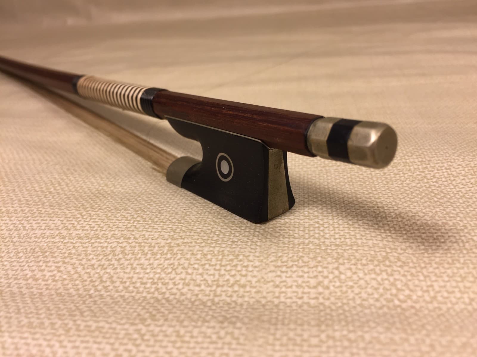 Vintage Richard Geipel Violin Bow Germany Eight Sided Shaft Circa 1950 5